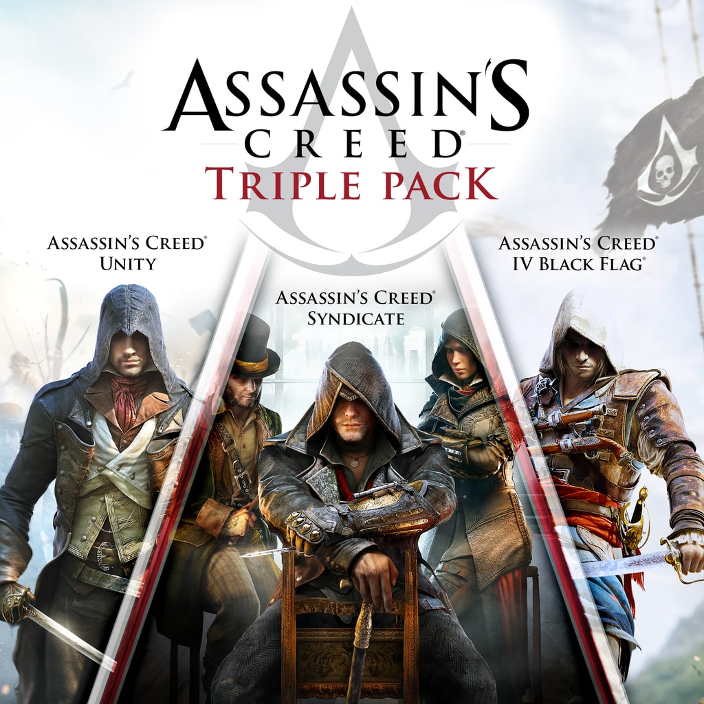 Купить Assassin's Creed Triple Pack: Black Flag, Unity, Syndicate для PS4/PS5 П2 П3 дёшево