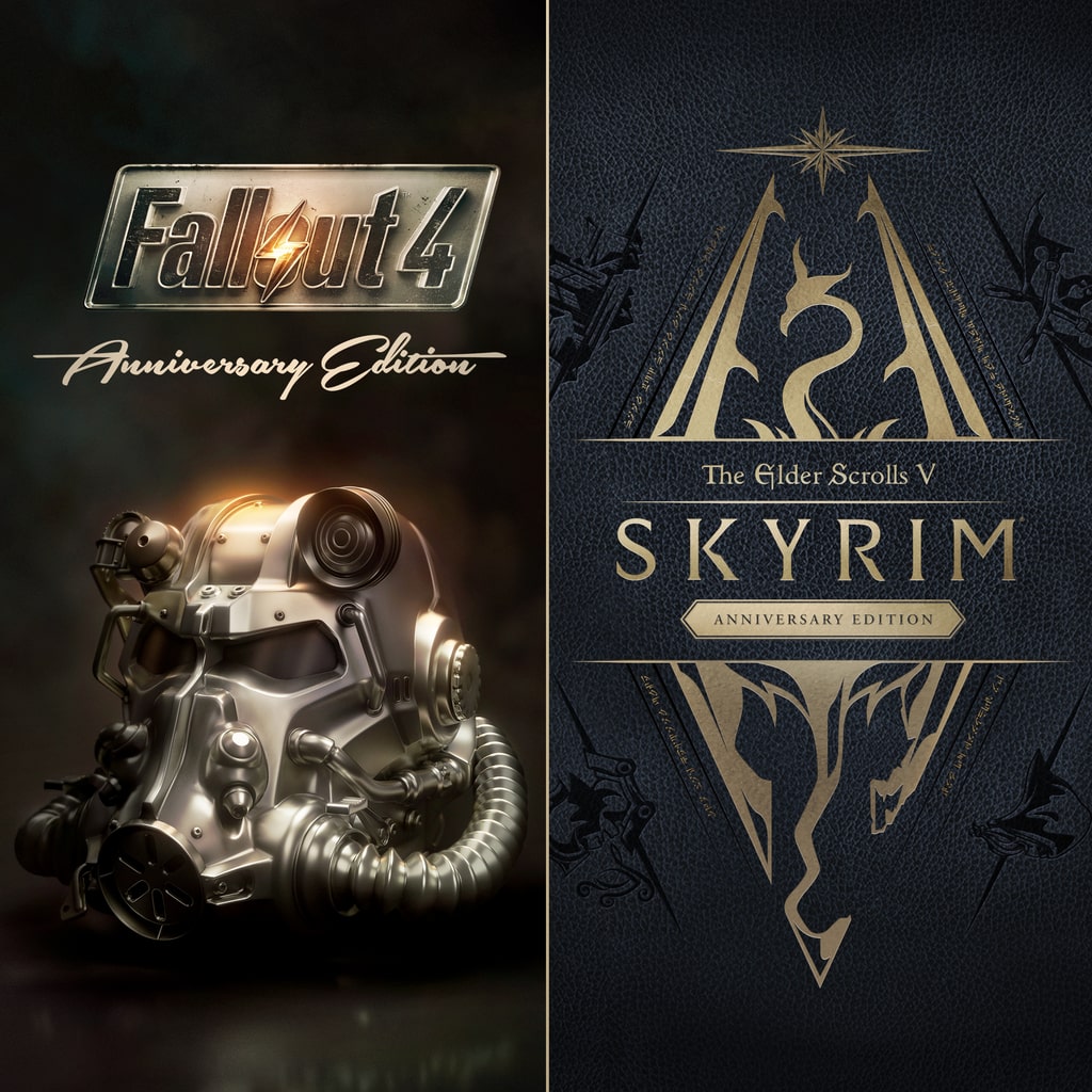 Купить Skyrim Anniversary Edition + Fallout 4 G.O.T.Y Bundle для PS4/PS5 П2 П3 дёшево